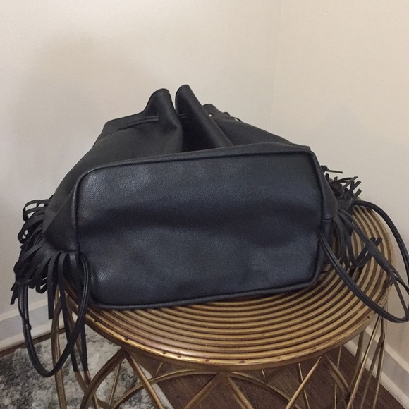 Victoria’s Secret Black Backpack/Purse w/ Fringe - Picture 7 of 8